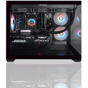AVGPC Hellfire Gaming PC AMD Ryzen 5 9600X; GeForce RTX 5070 12GB; 16GB DDR5 RAM; 1 TB NVME M.2 SSD; 360mm AIO Liquid Cooler; ARGB Fans; WiFi/AC ; Dual Chamber Case; Windows 11 Home