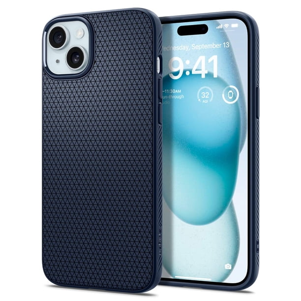 Funda para Celular Spigen Liquid Air iPhone 15 Azul Marino