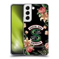 thumbnail image 1 of Head Case Designs Officially Licensed Riverdale South Side Serpents Floral Print Logo Soft Gel Case Compatible with Samsung Galaxy S22 5G, 1 of 7