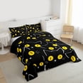 thumbnail image 3 of jejeloiu Colorful Cartoon Cat Full Size Comforter Sets,Kawaii Kitten Animal Bedding Comforter Set,Black Pet Animals Bedding Sets For Girl Boys,Ultra Soft Home Decor Reversible,3pcs, 3 of 8