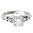 thumbnail image 2 of Aonejewelry 0.50 Ct Diamond Brilliance Cut Engagement Wedding Ring In 14K White Gold, 2 of 4