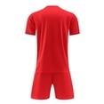 thumbnail image 5 of UFOUND Men Sportswear Sets Short Sleeve Shirts Shorts Workout Sets Football Gym Active Athletic Basketball Clothes Outfits, 5 of 5