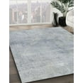thumbnail image 2 of Ahgly Company Indoor Rectangle Abstract Metallic Silver Gray Area Rugs, 2' x 4', 2 of 6
