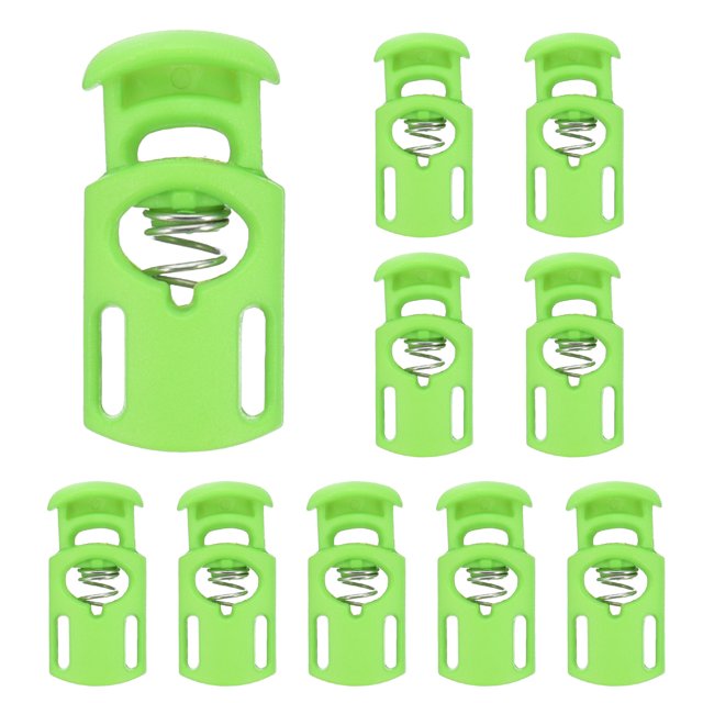Uxcell Bloques de Cuerda de Primavera de Plástico con Un Solo Orificio para Cuerdas y Proyectos de DIY Verde