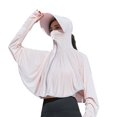 thumbnail image 5 of UOYOTT Chandail à Capuchon d'Été UPF50 + Protection Solaire pour Femmes à Manches Longues Respirant Protection UV, 5 of 5
