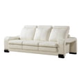thumbnail image 3 of AE210 Ivory Color With Faux Leather Sofa and 1 Ottoman, 3 of 3