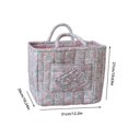 thumbnail image 2 of CSStudio Boho Floral Storage Basket with Handles, Portable Quilted Fabric Organizer Bin for Nursery Bedroom Bathroom Cosmetics Sundries, 2 of 6
