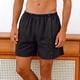 thumbnail image 5 of Pantalones Cortos de Cintura Elástica para Hombre Color Sólido Pantalones Cortos Casuales con Botón Totalmente Abierto para Hombres Primavera Y Verano, 5 of 8