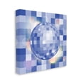 thumbnail image 3 of Stupell Industries Modern Blue Checkered Disco Ball Beauty & Fashion Painting Gallery Wrapped Canvas Print Wall Art, 3 of 5