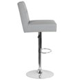 thumbnail image 2 of Ravello Contemporary Adjustable Height Barstool with Accent Nail Trim in Beige Fabric, 2 of 7