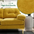 L shaped Sectional couch, 82.7" Machine Washable Chenille Fabric