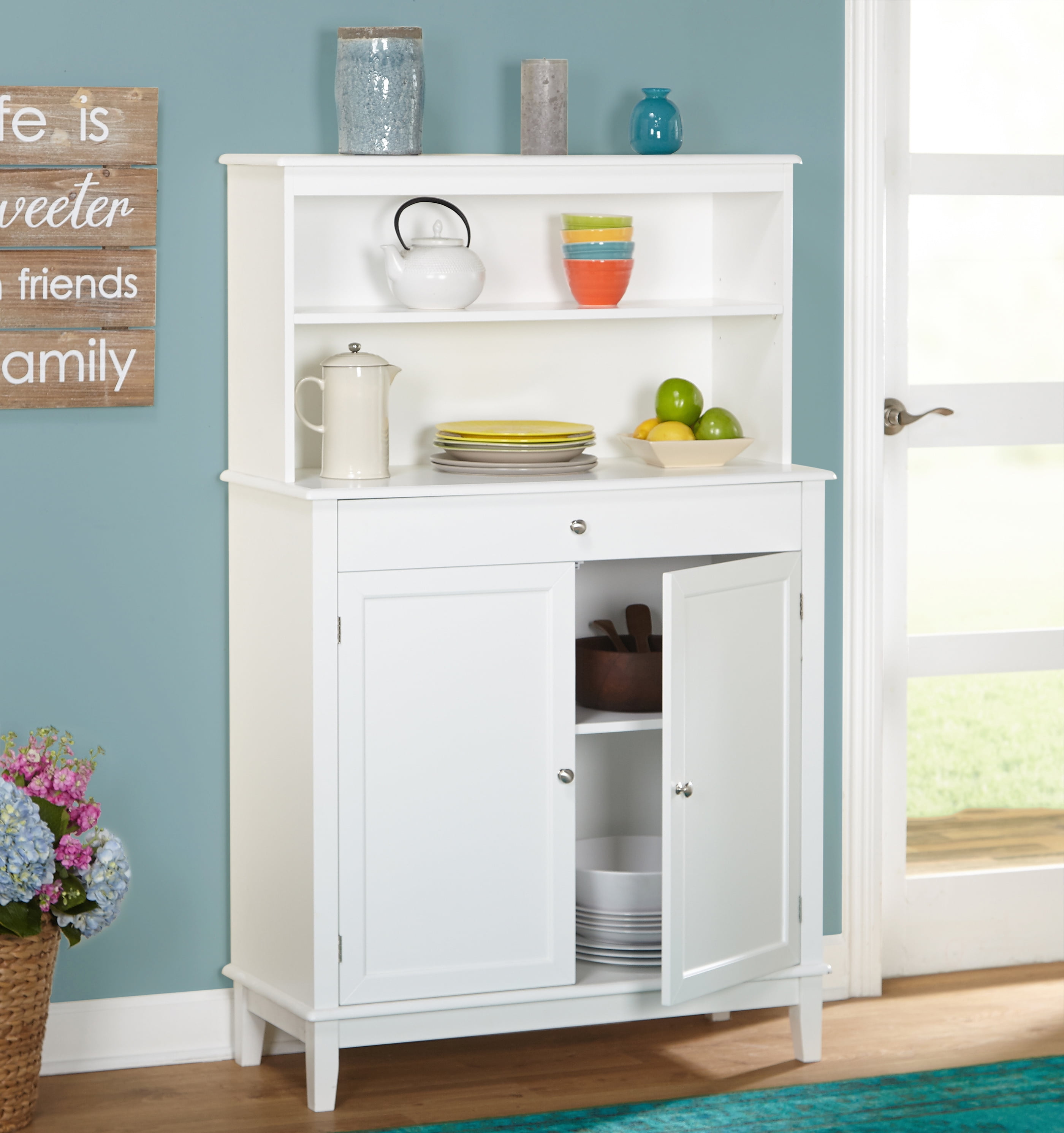Kitchen Buffet Hutch Farmhouse Buffet And Hutch White