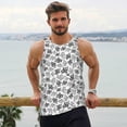 thumbnail image 6 of Picia Snake Printed Men’s Performance Tank, Men's Workout Tank Top Moisture-Wicking Tank Top Muscle tee, Breathable Workout Shirt-X-Large, 6 of 7