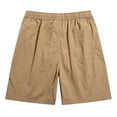 thumbnail image 5 of Hurxie Men's Casual 7 Inch Shorts Twill Drawstring Summer Beach Stretch Golf Shorts with Pockets Coffee,4XL, 5 of 5