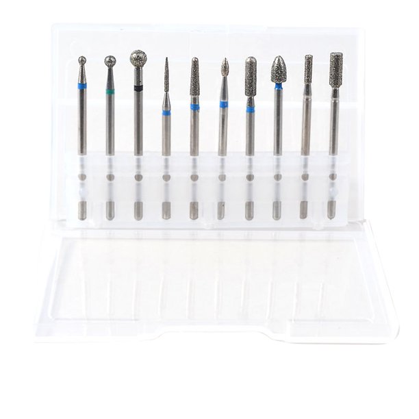 Soidarity 10 unids/set Nail Art pulido brocas máquina de manicura eléctrica puntas cepillo herramientas de pulido Juegos de manicura 3# Soidarity CE0210-03B