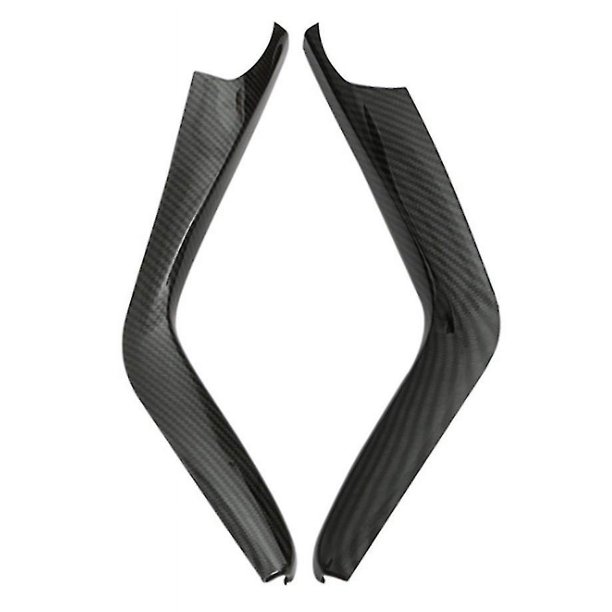 Ajuste de la cubierta del panel de la raya del cambio de marchas de fibra de carbono de 2 piezas Compatible con el décimo 2016-2019