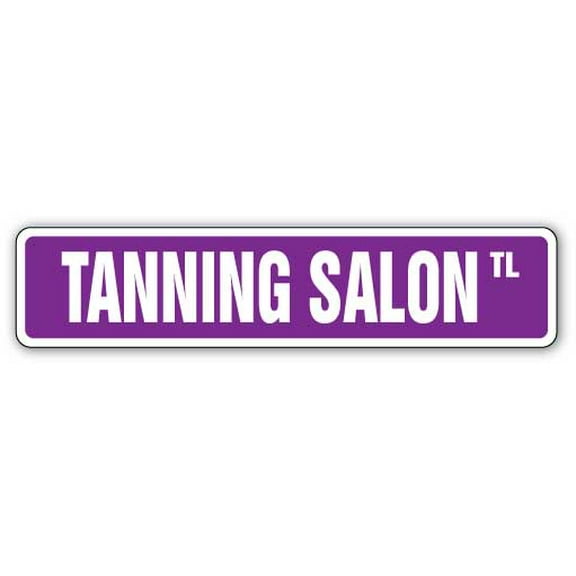 TANNING SALON Street Sign bed spray tan lotion lamps | Indoor/Outdoor |  36" Wide