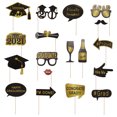 thumbnail image 1 of 18pcs Graduation Theme Photo Booth Props Photo Props Selfie Props Photo Holders, 1 of 8
