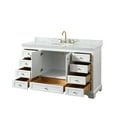 thumbnail image 2 of Wyndham Collection WCS202060SKGCMUNOMXX Deborah 60" Free Standing Single Vanity Set - Dark, 2 of 6