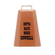 Bevin Bells ''Gotta Have More Cowbell'' (XL) | Kentucky Cow Bell w/ Copper Color | Made from Steel | Loud Noise Makers w/ Handle | Made in USA | 21047