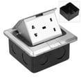 thumbnail image 1 of Floor Electrical Outlet, Embedded Pop Up Floors Socket Waterproof  For Shopping Malls For Electrical Equipment, 1 of 8