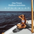 thumbnail image 4 of Toalla Nomadix Original Poolside, negra, 72,5 x 30 cm, absorbente, 4 of 8