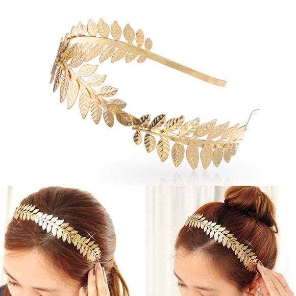 Tête de Couronne de Cheveux de Mariée de Branche de Feuille de Bandeau (Or)