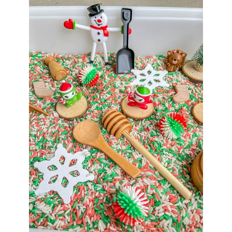  Sensory-N-Stuff Christmas Sensory Bin Rice - Christmas toys  2023 kids - Christmas Sensory Bin Filler - Christmas Sensory Rice -  Christmas stocking stuffers - 4Cups/2LB - RGW : Handmade Products