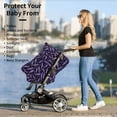 thumbnail image 5 of Fotbe Lavender Flowers Pattern Car Seat Covers for Babies, Nursing Breastfeeding Cover Infant Carseat Canopy, Soft Stretchy Carrier Cover, 5 of 9