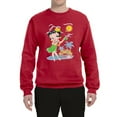 thumbnail image 2 of Wild Bobby, Betty Boop Island Girl Paradise Betty Boop Unisex Crewneck Sweatshirt, Red, X-Large, 2 of 5