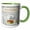 Green/White, variant on 3drose, Snow Globe with Deer, Tree, and Snowflakes, Merry Christmas to My Son, 15oz Two-tone Blue Mug