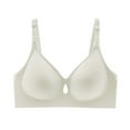 thumbnail image 3 of Telankuip Seamless Nursing Bras for Breastfeeding Soft Cozy Push up Wireless Maternity Bra for Pregnancy Full Coverage Smooth Comfort Sleep Bralettes with Extender White XL, 3 of 3