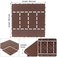thumbnail image 6 of Olurrisa Interlocking Deck Tiles, 44 Pack Patio Deck Tiles, 12"x12" Waterproof Outdoor Flooring All Weather Use, Patio Floor Decking for Porch Poolside Balcony Backyard, 6 of 8