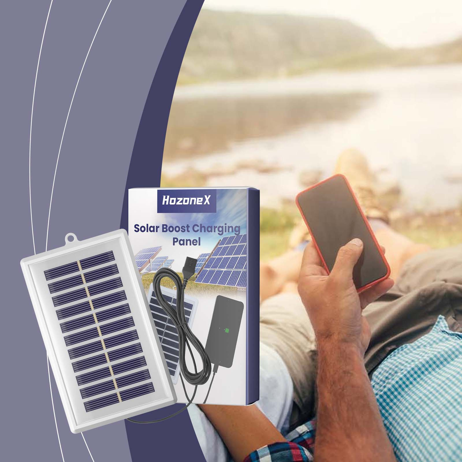 JGJJUGN Polycrystalline Solar Photovoltaic Panel with Voltage Regulator for Efficient Outdoor Cell Phone Charging