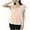 Beige, variant on Lopecy-Sta Sleepwear Tops for Women Summer Home Wear Women's Solid Color Short Sleeved Base Shirt V-Neck T-Shirt Pajamas Top Short Sleeved Pajamas