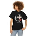 thumbnail image 2 of Funny Valentines Skunk with Heart Cotton Tee; Happy Valentines Day Present, 2 of 7