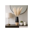 thumbnail image 2 of Ceramic Two-Tone Vase for Home and Living Room Decor - Decorative Flower Vase for Room, Bedroom, or Office Display - Contemporary House Accent and Table Decor Styling - 17", Brown & Black, 2 of 12