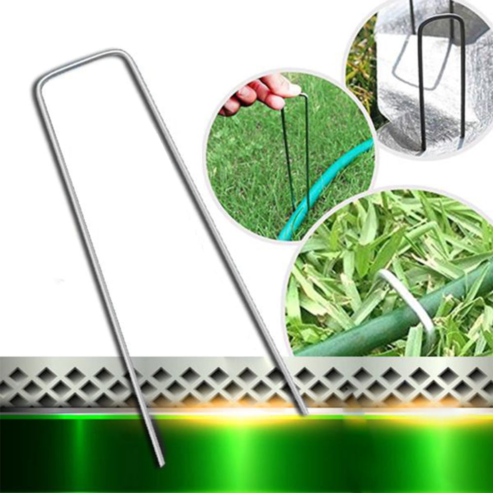 FIXING ANCHOR__PEGS_12 or 20cm_10~100 GROUND TARP HARPOON Garden Weed Membrane 