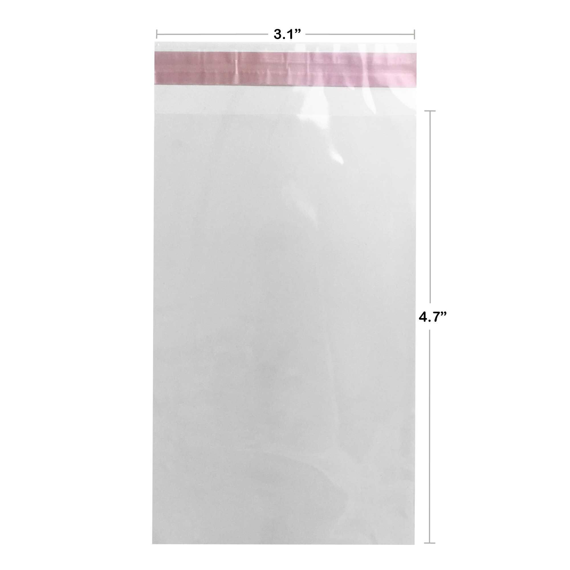 2000 Pcs 4x6 Inch Clear Resealable Cellophane Bags With Hanging Top Hole