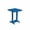 Blue, variant on Keystone Amish Co. Poly Composite Square Balcony Side Table, Blue