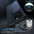 thumbnail image 3 of For Apple iPhone 13 Pro Slide Camera Lens Window Protection Case Hybrid Shockproof Cover, 3 of 10