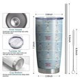 thumbnail image 6 of 20oz Tumblers Blue Christmas Tree Pattern Stainless Steel Vacuum Insulated Double Wall Travel Tumbler Cups Mug with Lid and Straw,Cleaning Brush for Cold & Hot Drinks, 6 of 7