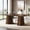 Rustic Brown, variant on Tribesigns 63" Executive Desk, Modern Office Computer Desk with Double Pedestal, Large Simple Workstations Writing Table Conference Table, Rustic Brown