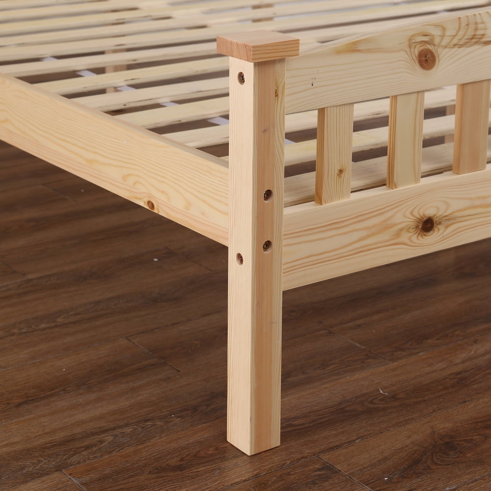 Kepooman Pine Platform Bed Frame with Headboard/wood Plank Support/no Spring Required/easy to Assemble, Full Size-Burlywood Kepooman Pine Platform Bed Frame with Headboard/wood Plank Support/no Spring Required/easy to Assemble, Full Size-Burlywood