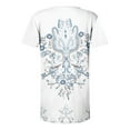 thumbnail image 5 of YEYLANERS Plus Size Tunic Tops for Women 2024 Trendy Boho Floral Print Shirts Summer Casual Short Sleeve Button V Neck Loose fit Front Pleated Tee Blouses，White，XL, 5 of 5