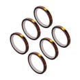 thumbnail image 3 of 6pcs Heat Resistant Tape Residue Free Polyimide Sublimation Thermal Tape for DIY T Shirt Mug Electronics Crafts 0.6cm / 0.2in, 3 of 4