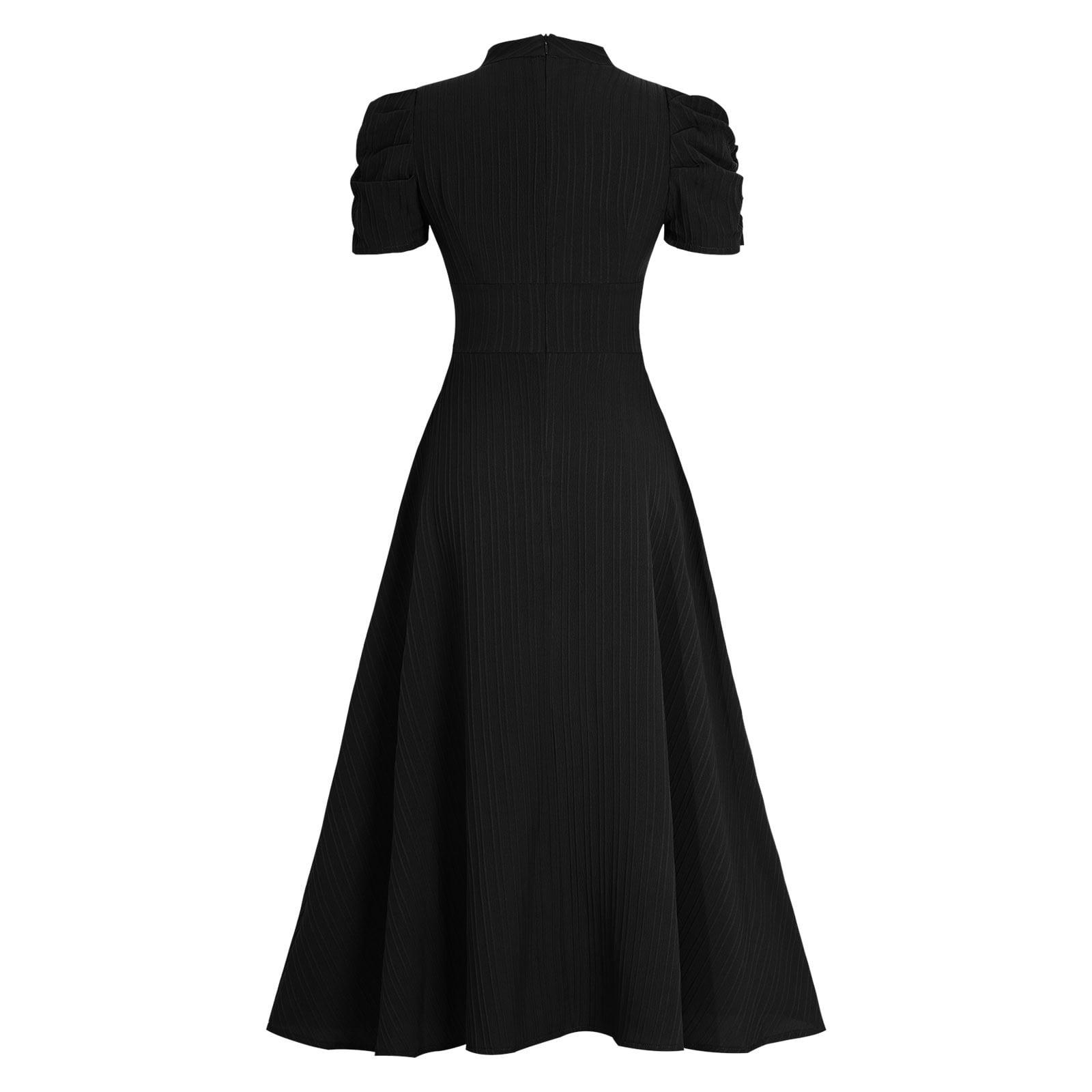 Women's Short Sleeve Dress High Waist V Neck Puff Sleeve Dresses Wedding Guest Formal Evening Party Maxi Dress Woman Dresses Casual Long Sleeve Dresses Casual for Women Petite Dresses for Women Summer