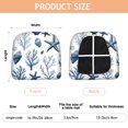 thumbnail image 3 of Coastal Coral Starfish Seat Covers for Dining Room Chairs Set Of 4,Stretch Printed Washable Chair Seat Cover with Elastic Ties and Button,Removable Waterproof Couch Cushion Covers, 3 of 6