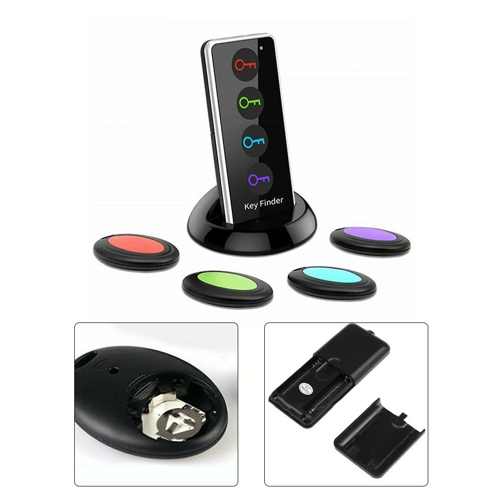 Lost Remote Finder, Remote Control Finder Locator, 98.4ft RC Range Key Finder Locator Making Noise, Find My Keys Device with 4 Remote Retriever Tags, Key Tracker, Keychain Key Finde