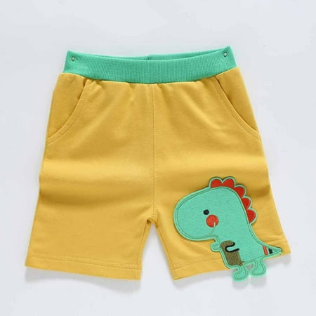 

DAETIROS Quick Drying Comfy Soft Children Daily Summer Girls Shorts Yellow